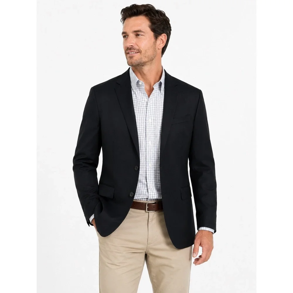 Peter Millar‎ Men's Black Blazer Jacket Business Casual Formal Suit Coat 44R